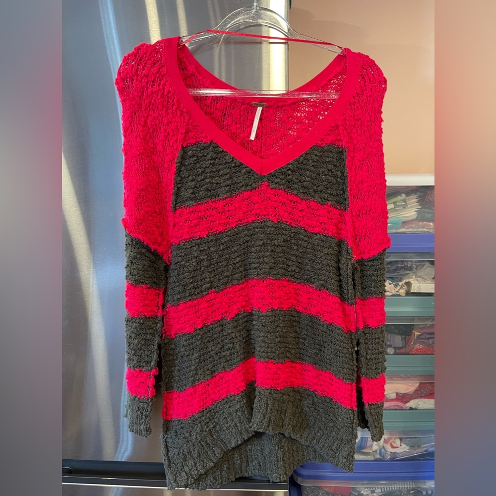 Free People Knubby Exposed Seam Sweater size XS